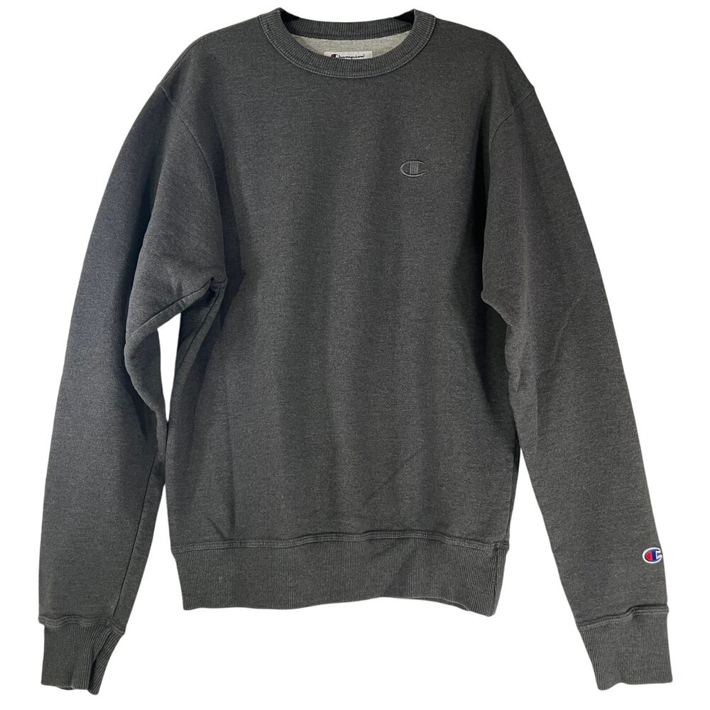 Champion Dark Gray Crewneck Logo Sweatshirt Men’s Small